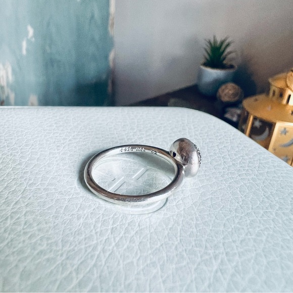Retired Pandora Droplet Ring Sterling Silver Size 6 - Picture 3 of 6